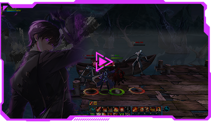 캐릭터별 2종 일러스트 컷씬